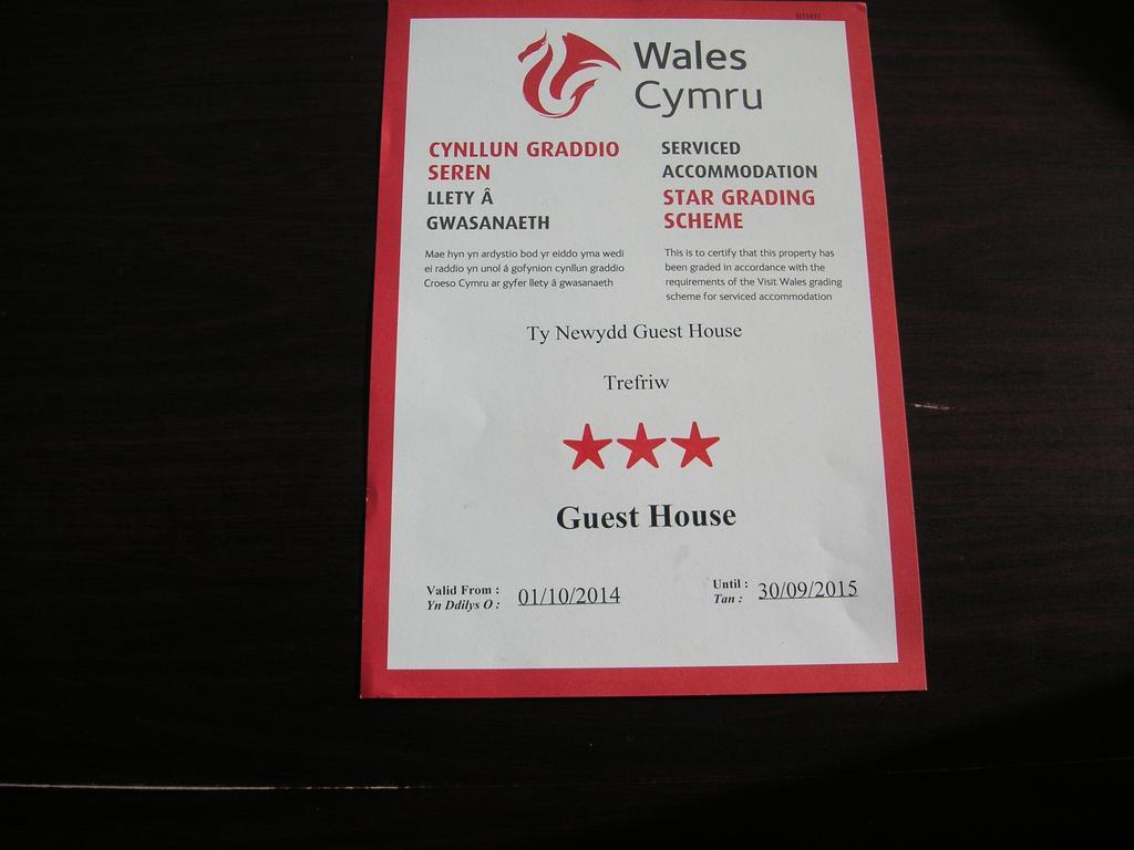 Ty Newydd Guest House Trefriw Екстер'єр фото